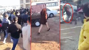 ببینید | حمله و تعرض وحشیانه صدها نفر به یک دختر بی‌دفاع در سلیمانیه