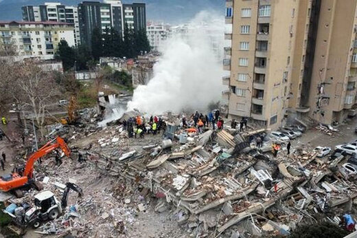 ببینید | تصاویر هوایی از وضعیت فاجعه‌بار ساختمان‌ها در ترکیه پس از زلزله