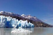 ببینید | تصویر حیرت انگیز از یخچال طبیعی غول پیکر در کشور شیلی