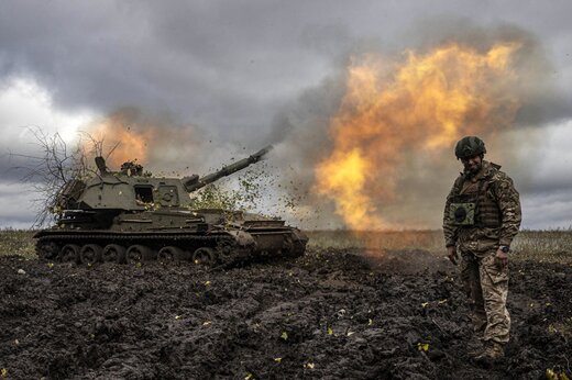 ببینید | رگبار بستن نیروهای اوکراینی توسط نفربر توپدار ارتش روسیه