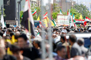 ببینید | حضور یک چهره خاص در راهپیمایی روز قدس در تهران!