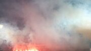 ببینید | آتش زدن یک ورزشگاه در ایتالیا بعد از باخت به رقیب سنتی!