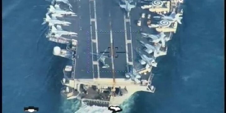ببینید | اولین تصاویر از رصد دقیق ناوگروه آمریکایی توسط نیروی دریایی ارتش ایران