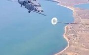 ببینید | ویدیویی جالب از سوخت‌گیری یک هلیکوپتر نظامی در آسمان