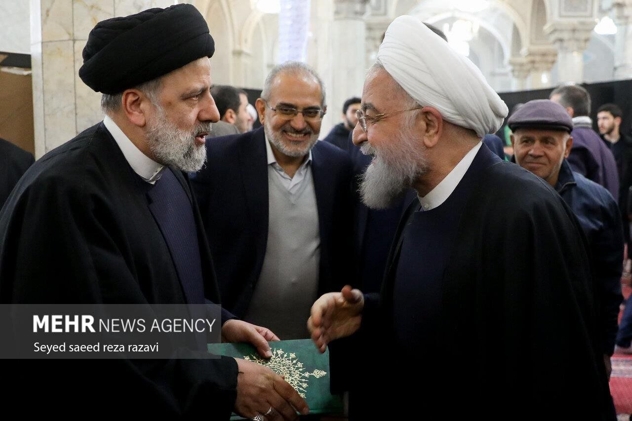 عکس | تصویری از خنده‌های حسن روحانی و رئیسی؛ نگاه معاون رئیس جمهور!