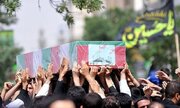 ببینید | مراسم تدفین پیکر شهید سردار حاجی رحیمی از شهدای حمله به سفارت ایران در سوریه